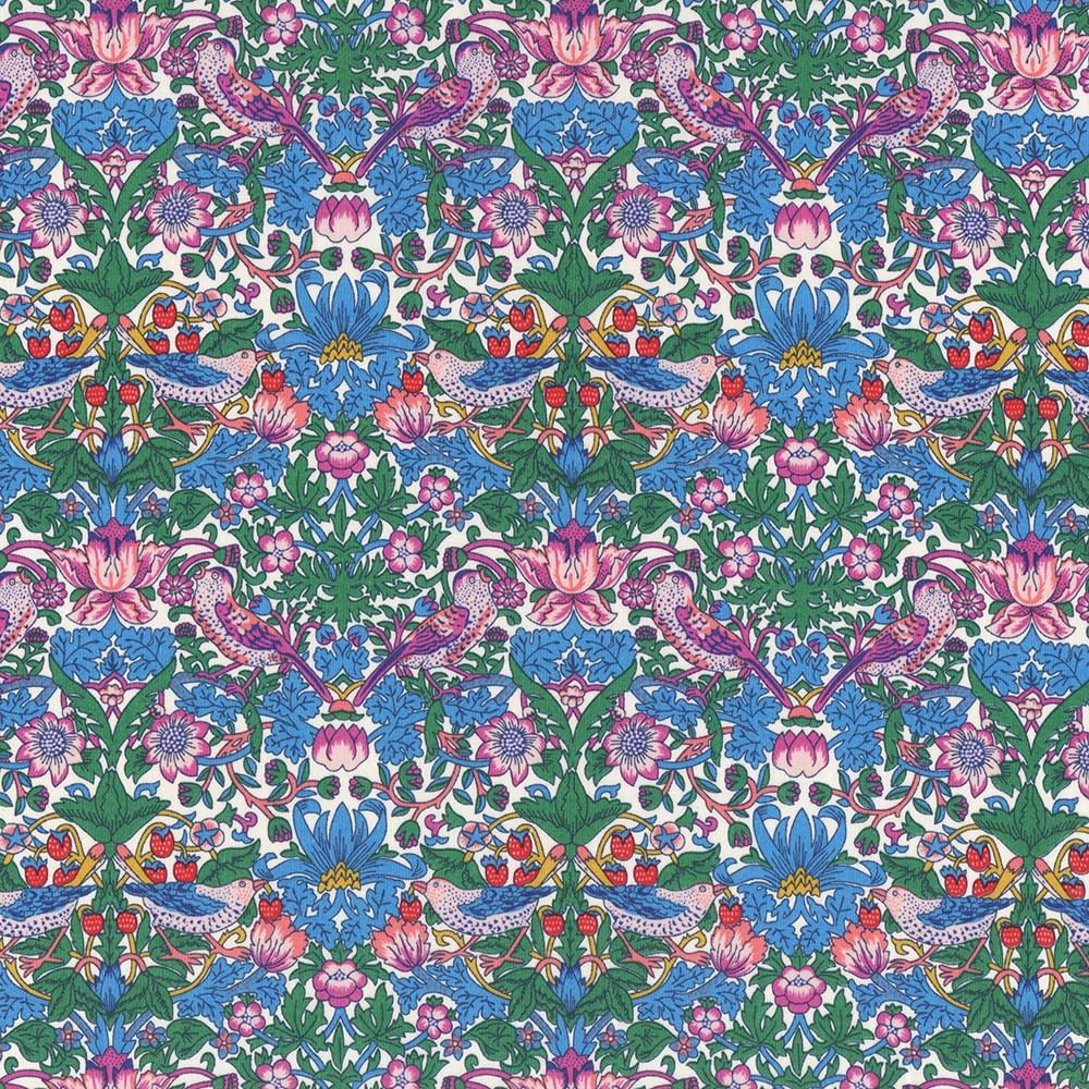Liberty Fabrics Spring Pink Purple Blue William Morris Strawberry