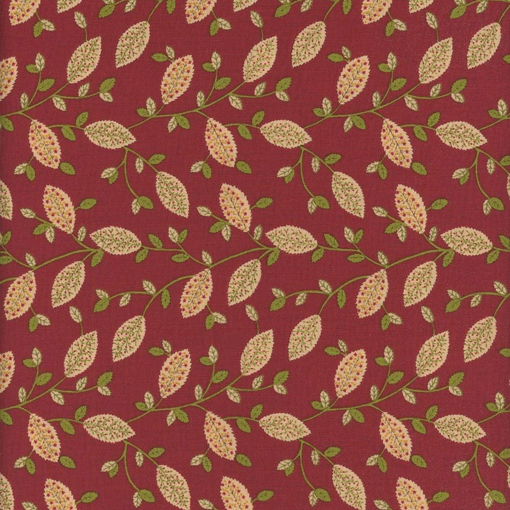 Henry Glass Fabrics Baubles & Balsam Kim Diehl Cranberry Red Fancy
