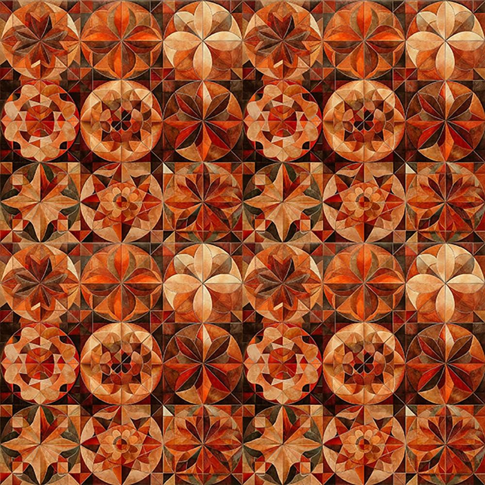 Quilting Treasures Fabrics Solstice Dan Morris Orange Red