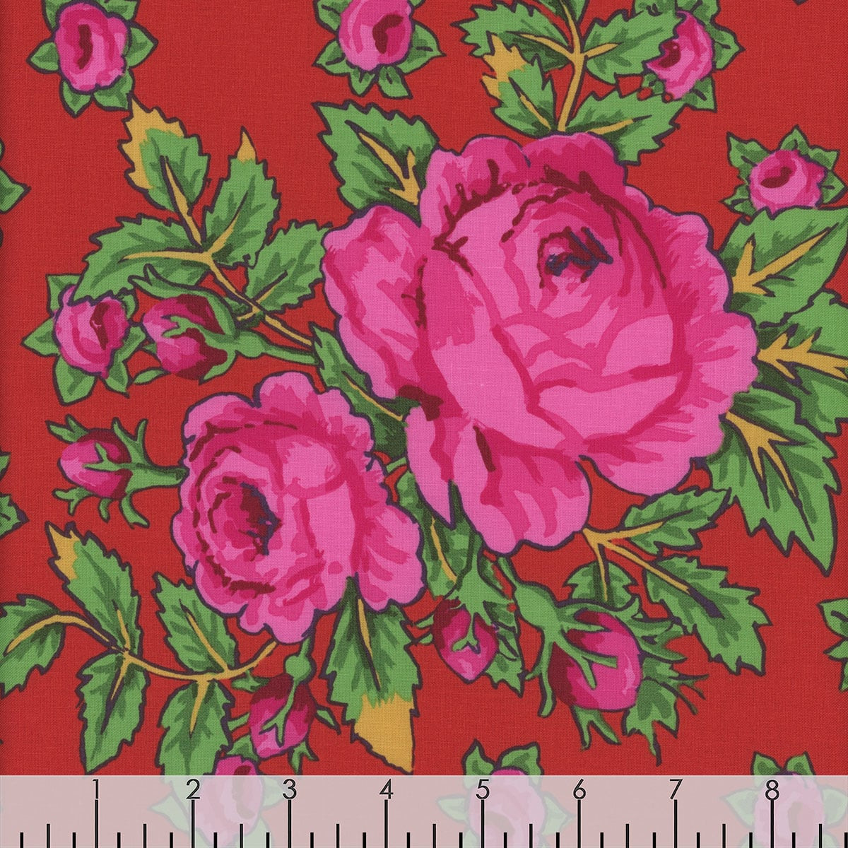 FAB In the Swing - Red FAB RF英語版3枚 Kaffe Fassett Collective for FreeSpirit Fabrics February 2026 by