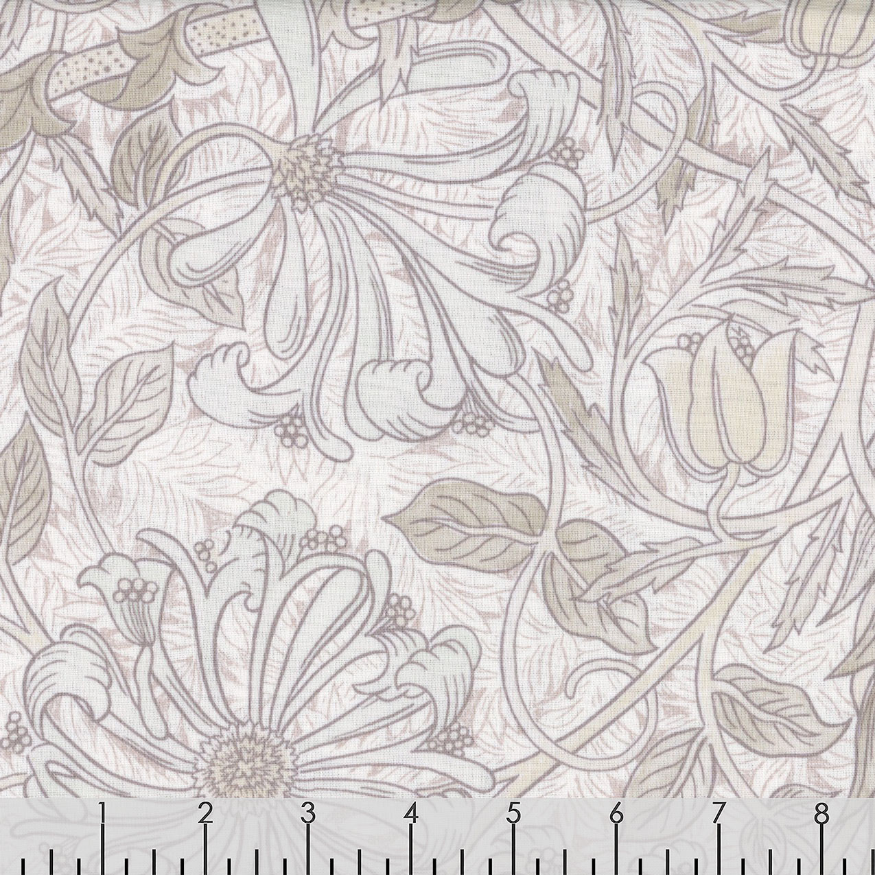 Free Spirit Fabrics William Morris and Co Mineral Pure Honeysuckle