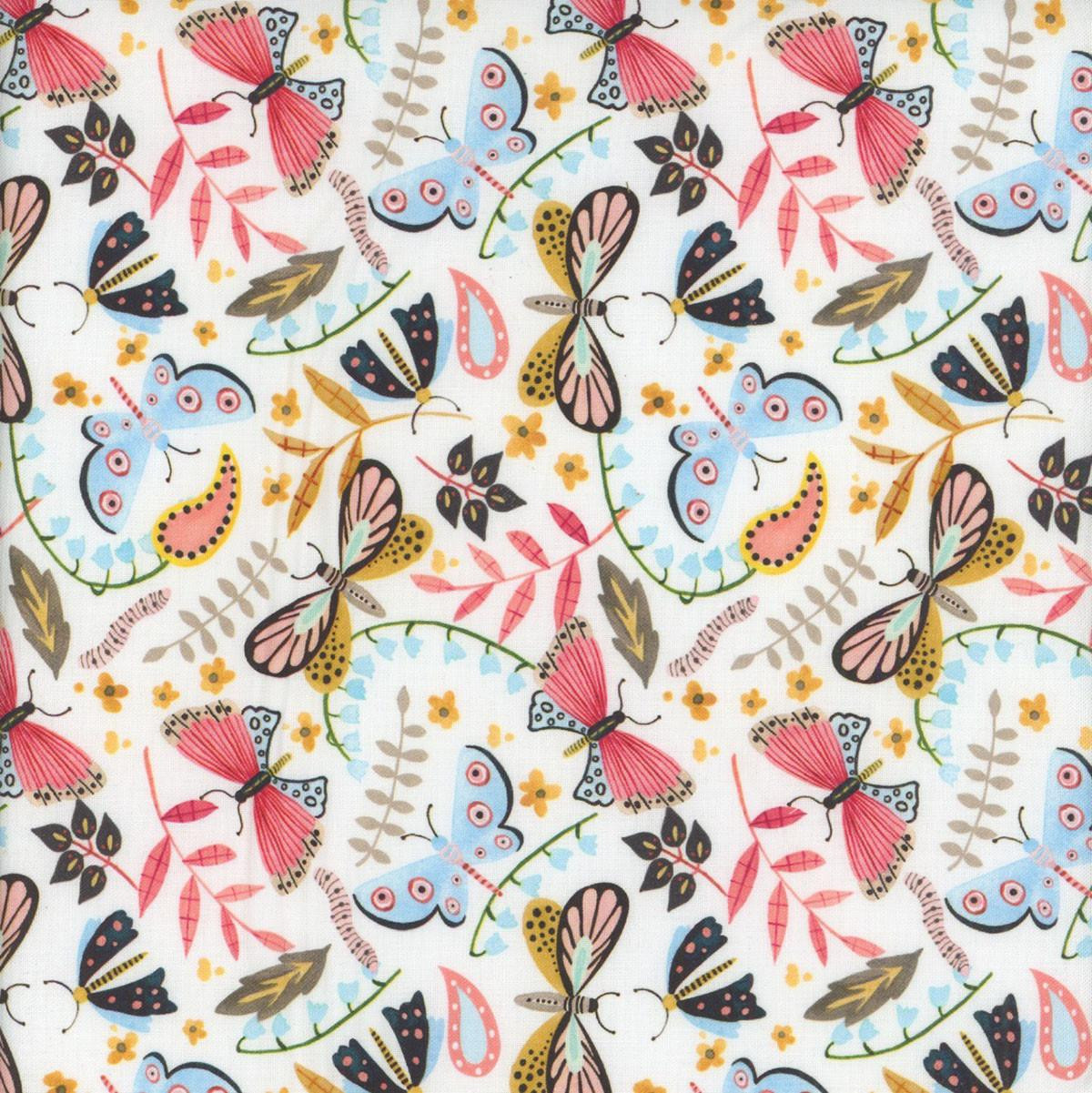 Blank Quilting Fabrics Nature's Symphony Color Pop Studio White ...