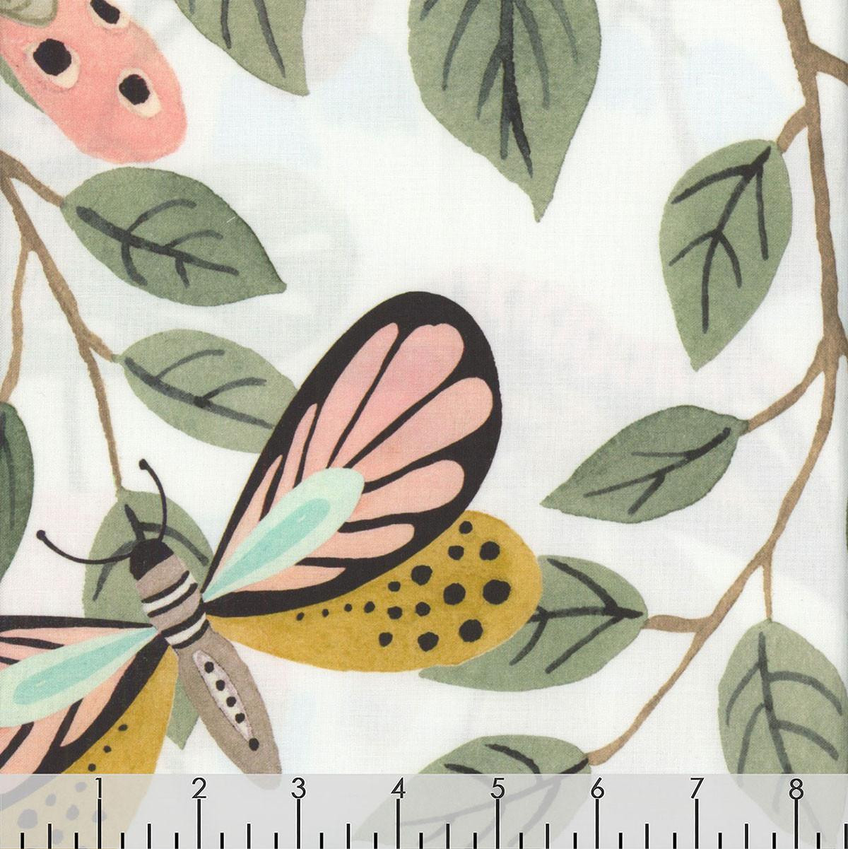 Blank Quilting Fabrics Nature's Symphony Color Pop Studio White Panel ...