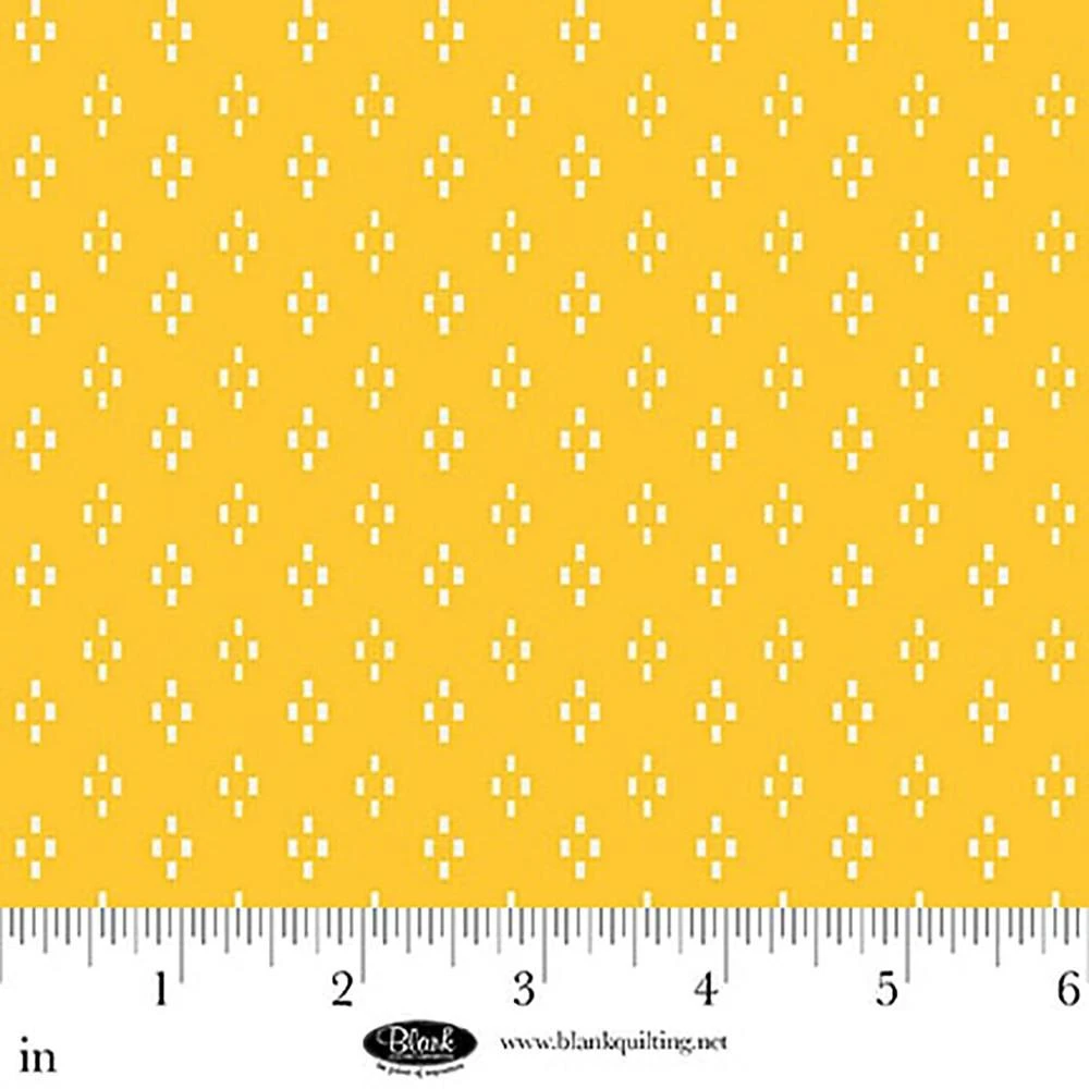 Yellow Dash Pattern Blank Quilting Fabrics The Bright Side Jessica Dayon Yellow Dash ...