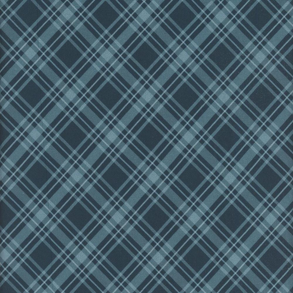 TMGC＋C ブルー Benartex Fabrics Coastal Escape Nicole DeCamp Maritime Plaid Dark