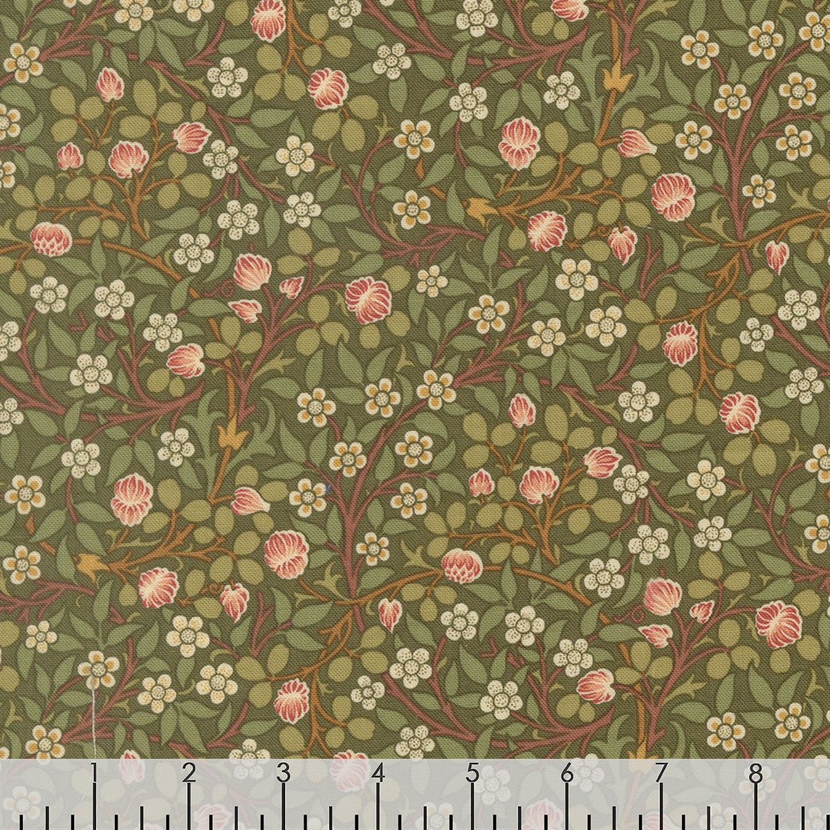 Moda Fabrics William Morris Muse Barbara Brackman Small Clover 