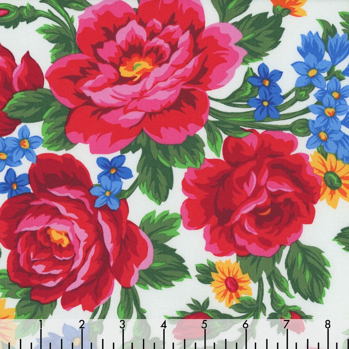 Elizabeths Studio Fabrics Kokum Scarf Babushka Ukrainian 