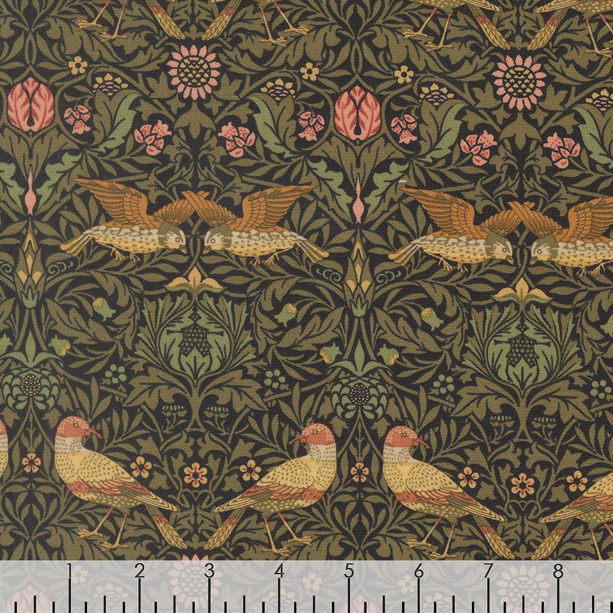 Moda Fabrics William Morris Muse Barbara Brackman Damask Birds