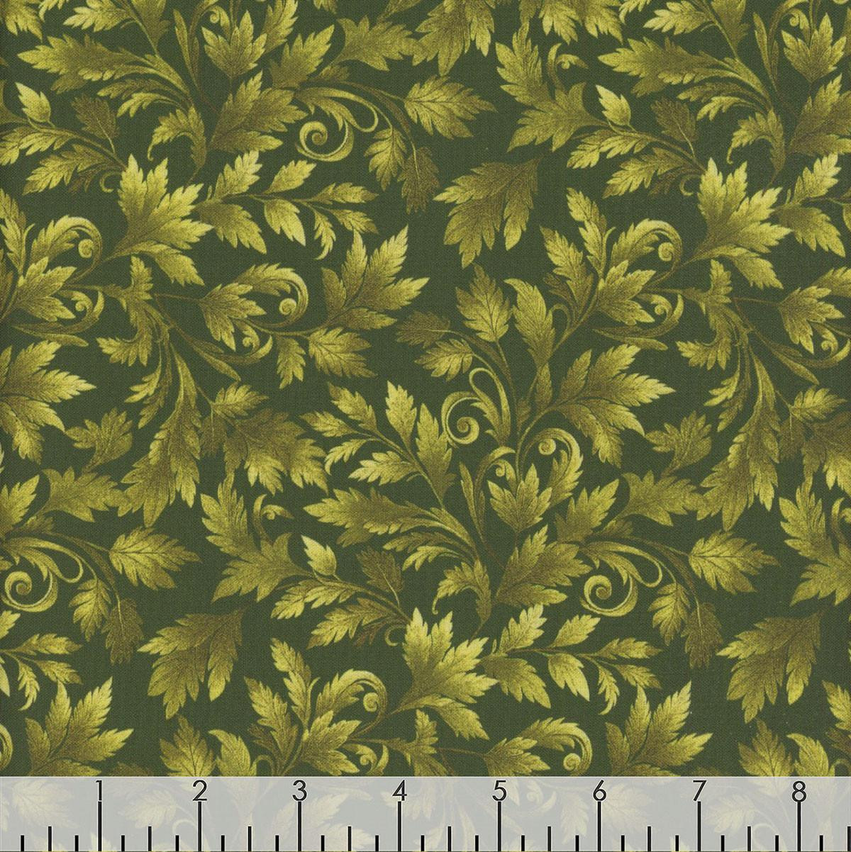 Benartex Fabrics Autumn Cats Peggy Collins Autumn Leaf Spray Leaf