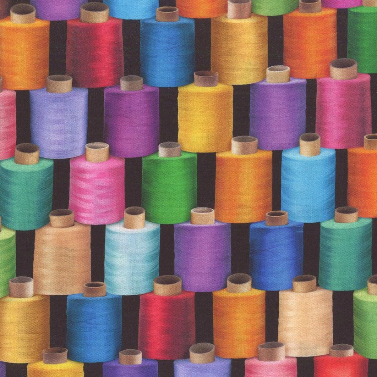 Timeless Embroidery Thread Timeless Treasures Fabrics Sewing Novelties Bright Red Yellow Blue ...
