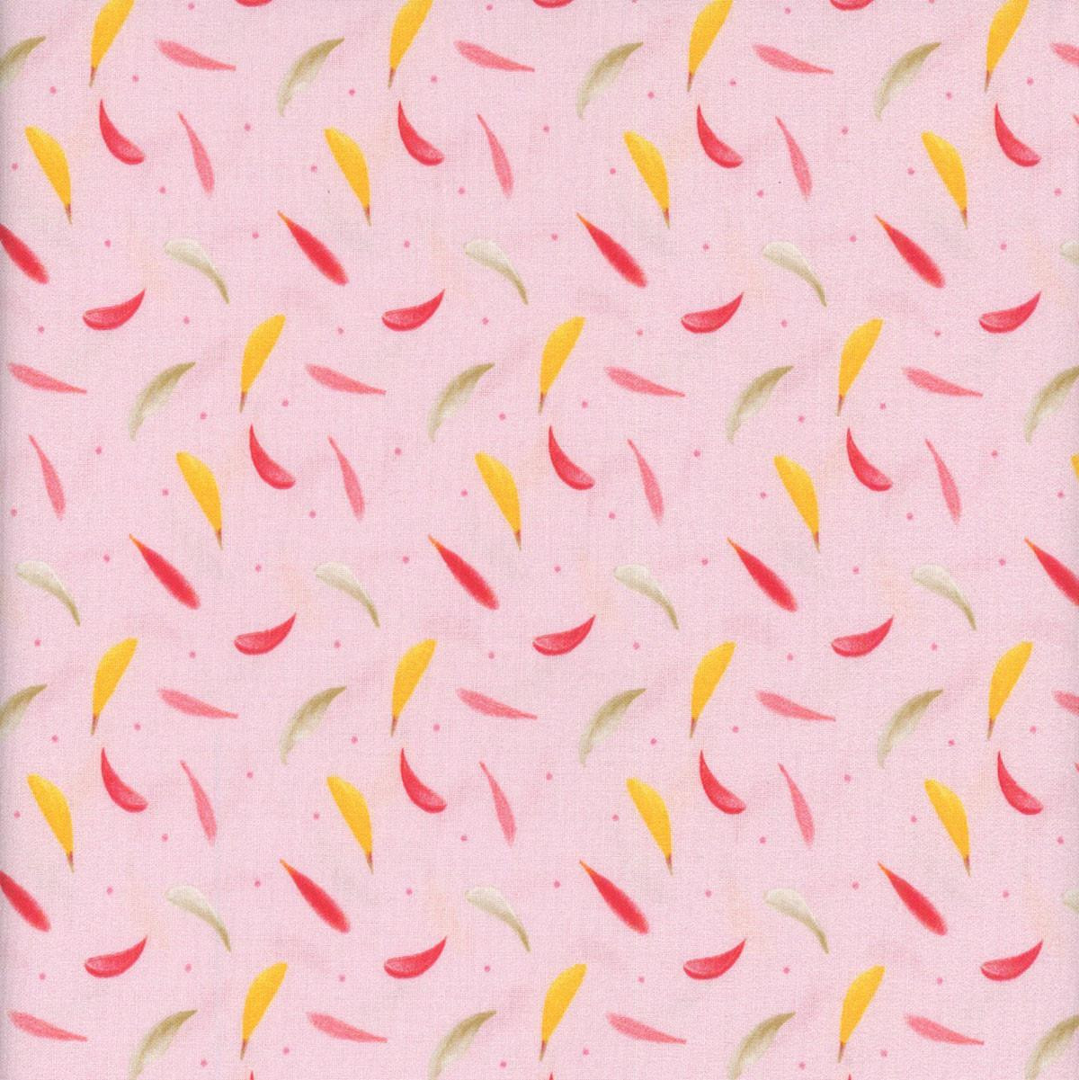 Henry Glass Fabrics Bloomscape Jane Shasky Pink Multi Tossed Petals ...