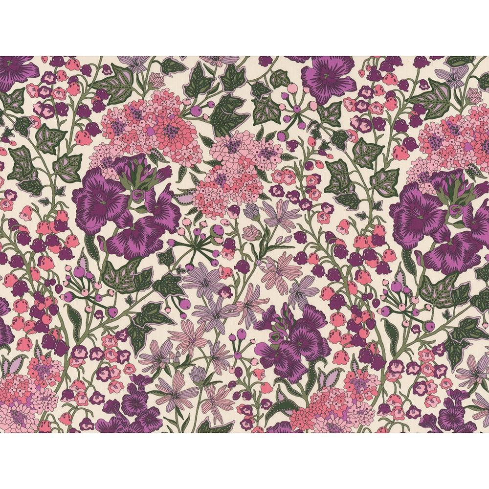 Liberty of London Fabrics Tana Lawn Bloom Serenade Edna Berry Pink
