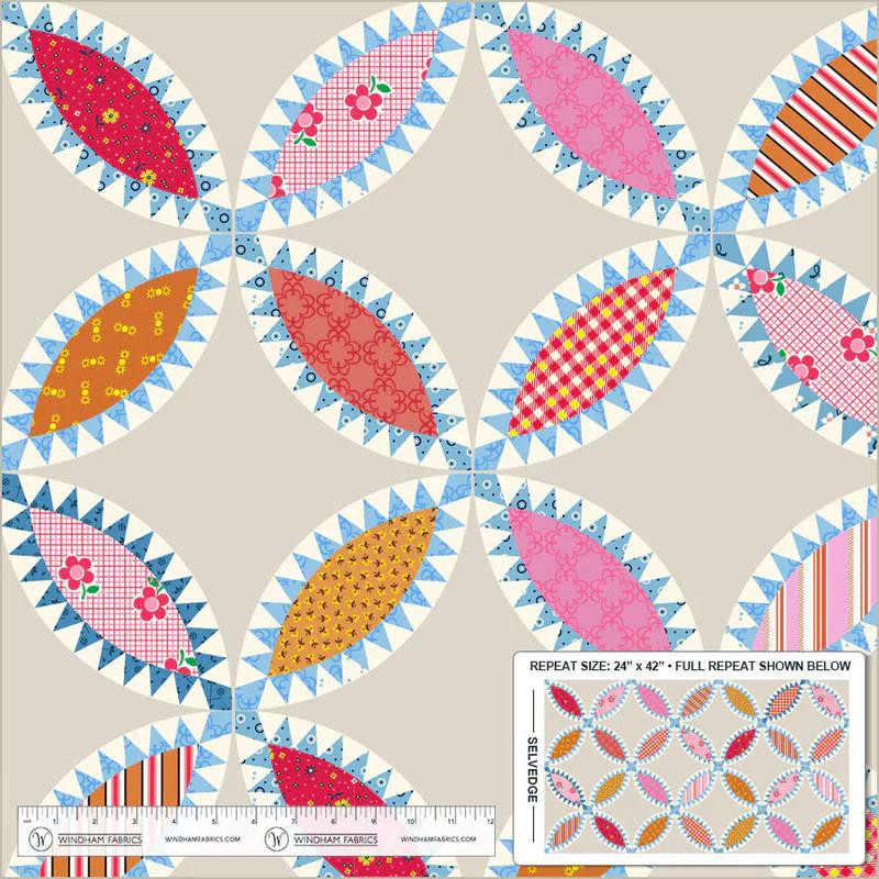 Windham Fabrics Made Easy Denyse Schmidt Cheater Quilt Pearl Cream