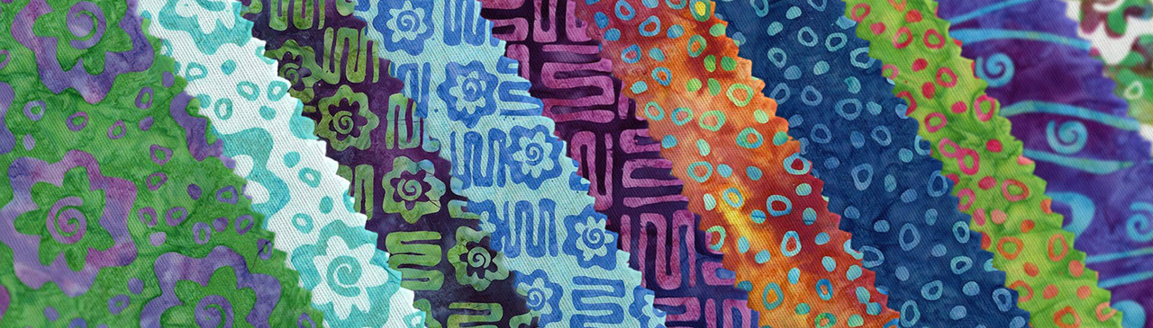 Bold in Bloom Batiks by Fran Morgan