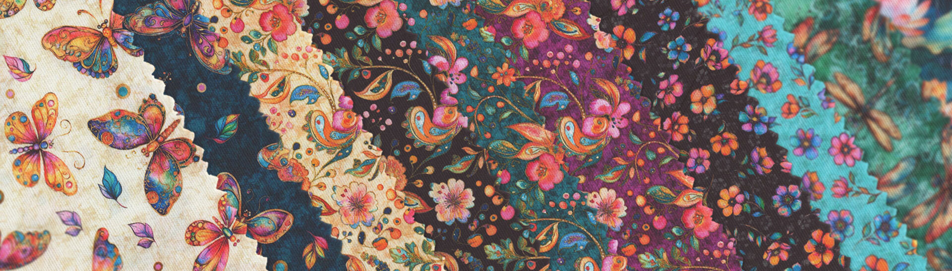 Dan Morris Fluttering Gardens quilting fabrics by the yard by Quilting ...