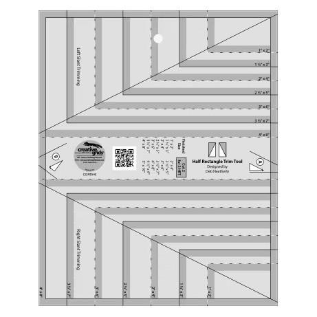 Creative Grids 8-1/2-Inch X 24-1/2-Inch Quilt Ruler CGR824