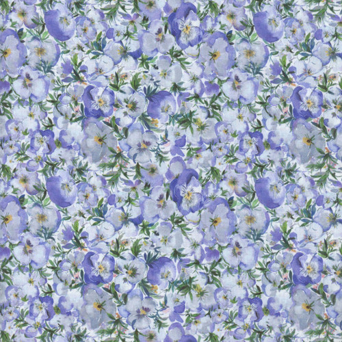 Windham Fabrics Violeta Whistler Studios Periwinkle Blue Purple Perfect Pansies