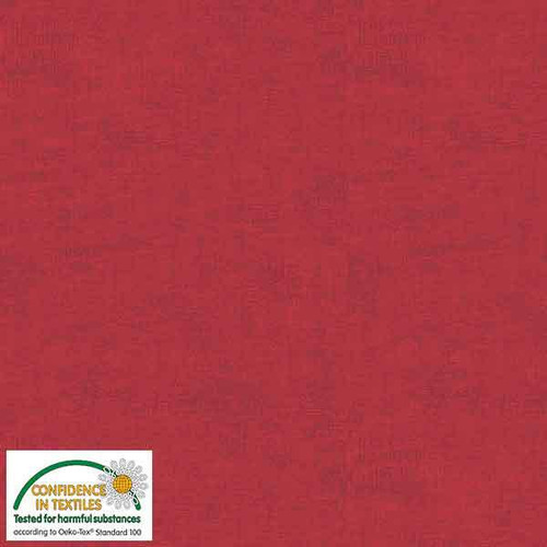 Blank Quilting Fabrics Stof Fabrics Melange Texture Raspberry Pink Red, image of a textured fabric in vibrant raspberry pink and red hues.