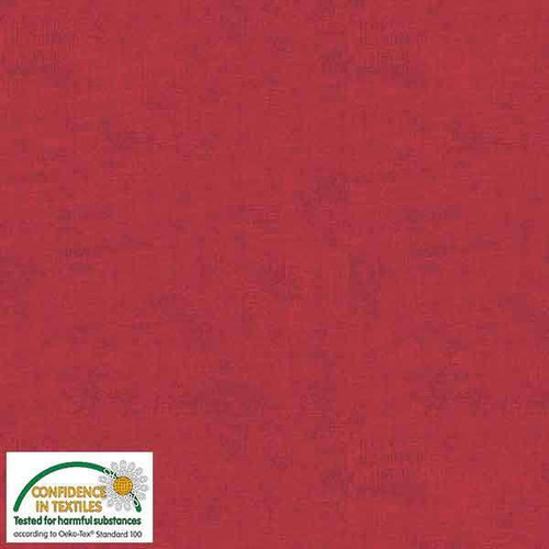 Blank Quilting Fabrics Stof Fabrics Melange Texture Raspberry Pink Red, fabric with a melange texture in vibrant raspberry pink and red shades.