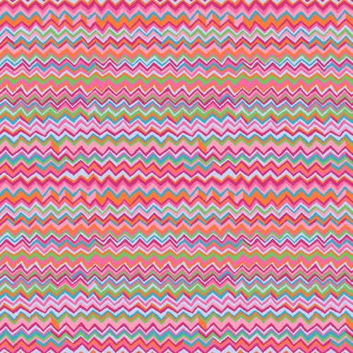 FreeSpirit Fabrics Kaffe Fassett Collective Bits & Bobs by Brandon Mably Zig Zag Pink