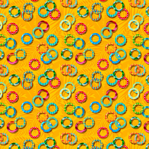 FreeSpirit Fabrics Riviera Odile Bailloeul Lazy Loops Yellow