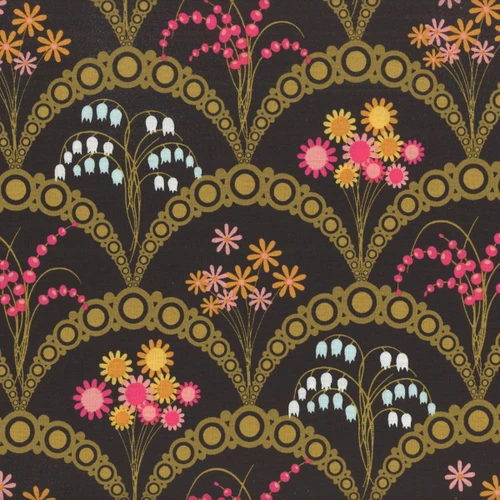 Andover Fabrics Jinny by Alison Glass Greenvalley Raven