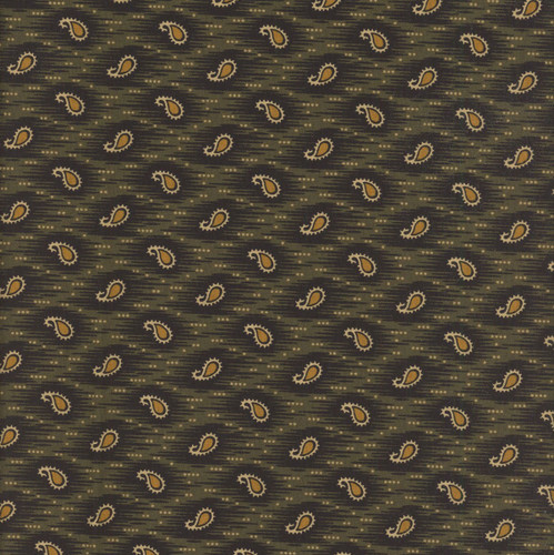 Andover Fabrics Madison Manor Revisited by Jo Morton Small Paisley Black