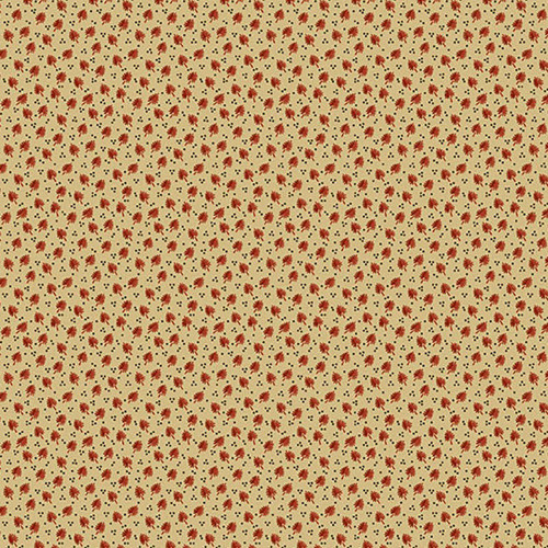 Andover Fabrics Madison Manor Revisited by Jo Morton Tossed Leaf Cream and Red