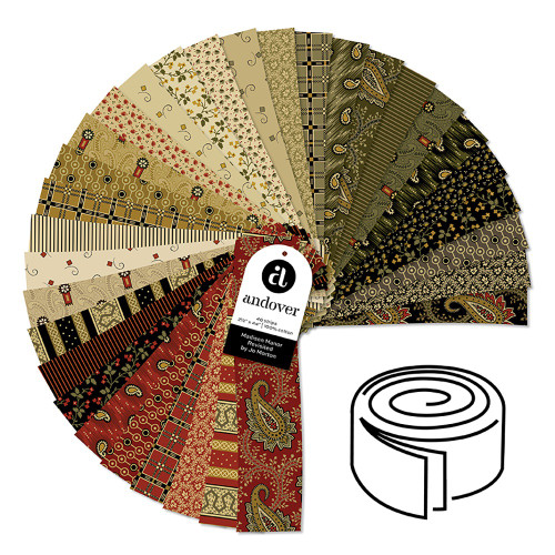 Andover Fabrics Madison Manor Revisited Jo Morton 2.5 Inch Strip Roll 40 Cuts Each