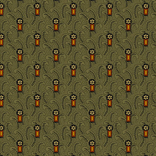 Andover Fabrics Madison Manor Revisited by Jo Morton Firecracker Green
