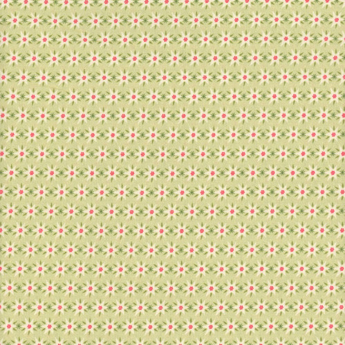 Andover Fabrics Snowberry Starburst Spruce Green