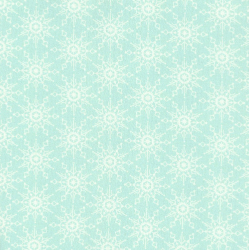 Andover Fabrics Snowberry Flakes Frost Blue