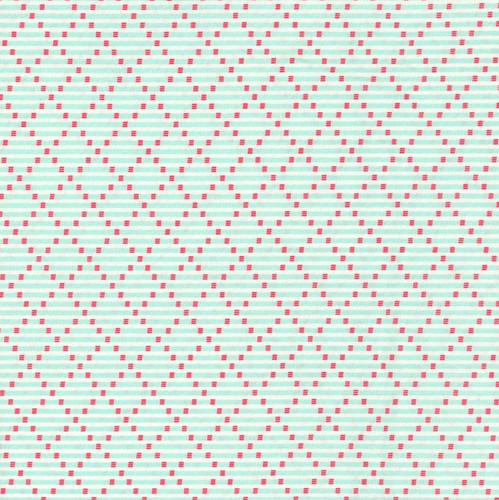 Andover Fabrics Snowberry Lattice Stripe Frost Blue