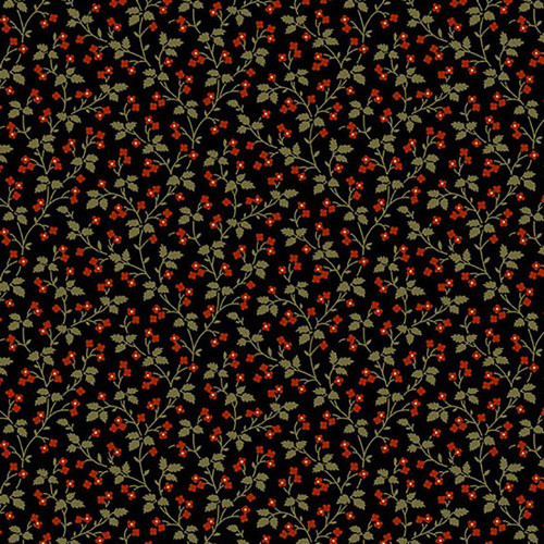 Andover Fabrics Madison Manor Revisited by Jo Morton Vine Black and Red