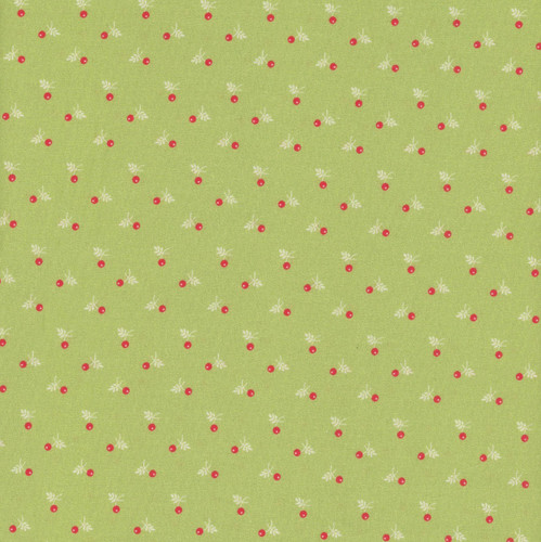 Andover Fabrics Snowberry Snowberry Spruce Green