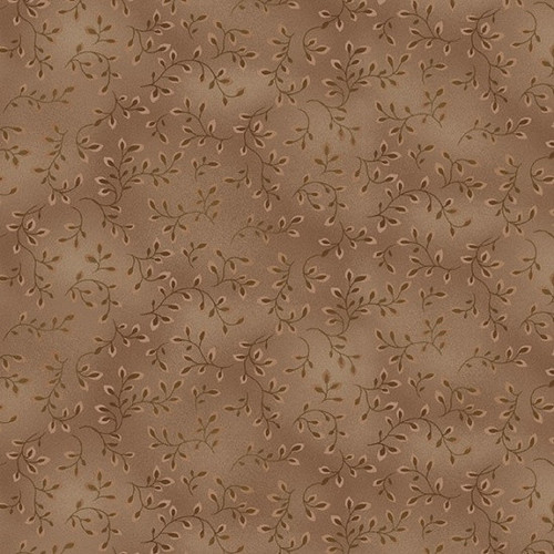 Henry Glass Fabrics Folio Textures Brown Vines