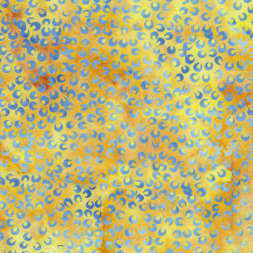 Lumin Fabrics Island Batik Countryside Charm Batiks Small Petals Yellow Bumblebee