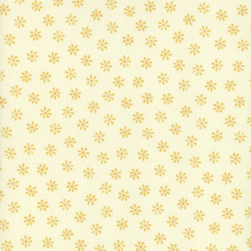 Lumin Fabrics White Owl Rooster Reverie Susan Winget Floral Dot Ivory/Gold