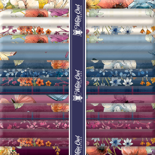 Lumin Fabrics White Owl Growing in Color Caverly Smith Fat Quarter ...