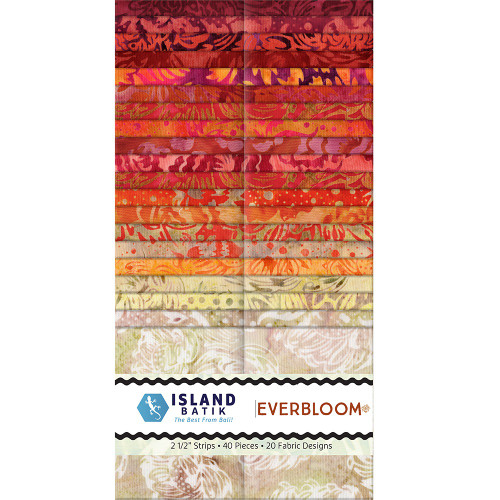 Lumin Fabrics Island Batik Everbloom Batiks 2.5 Inch Strips