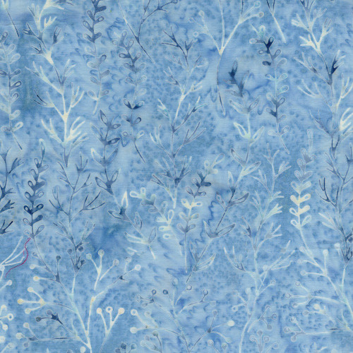 Lumin Fabrics Island Batik Meadow Brook Batiks Meadow Blue Sky