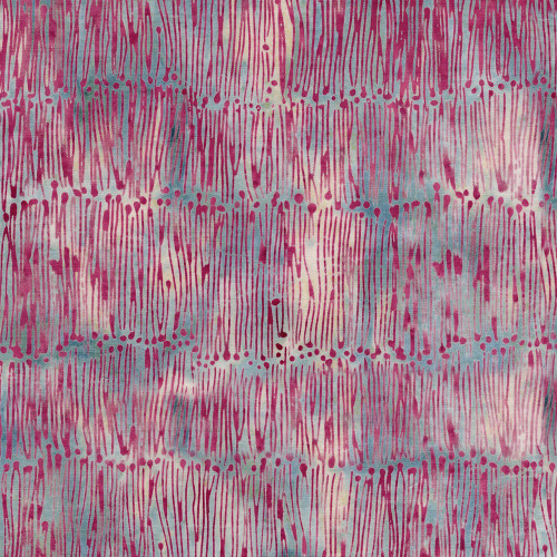 Lumin Fabrics Island Batik Meadow Brook Batiks Lines with Dots Blue Heavenly