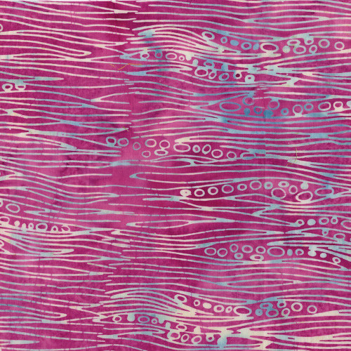 Lumin Fabrics Island Batik Meadow Brook Batiks Brook Pink Raspberry
