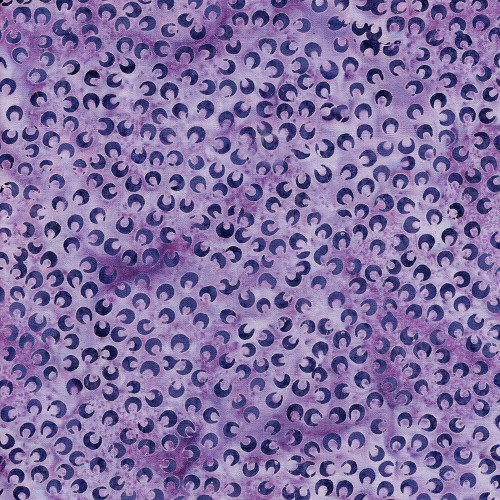 Lumin Fabrics Island Batik Springtime Bouquet Batiks Small Petals Purple Urchin