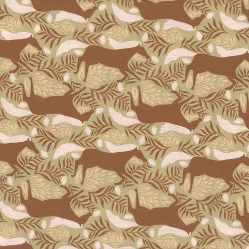 Dear Stella Fabrics Wild And Free Fay Nye Run Free Lark Brown