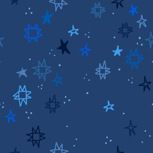 Dear Stella Fabrics Quiltstellation Pammie Jane Quiltstellation Nebula Navy Blue