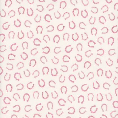 Dear Stella Fabrics Pink Pony Club Stirrup Some Trouble Cream