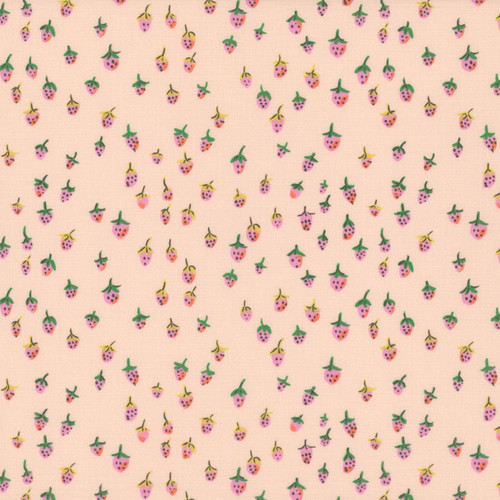 Windham Fabrics Heather Ross Favorites Blush Pink Field Strawberries