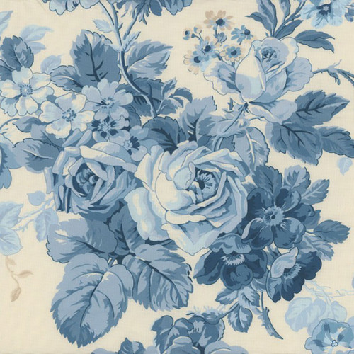 Andover Fabrics Special Delivery Laundry Basket Rose Bouquet 108 Inch Wide Quilt Backing Porcelain