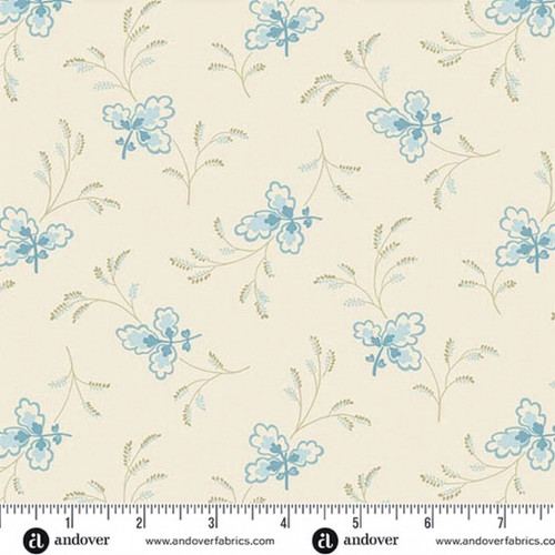 Andover Fabrics Special Delivery Laundry Basket Rose Bouquet 108 Inch Wide Quilt Backing Wheat